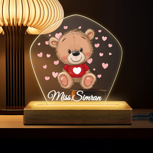 Personalized Acrylic LED Name Lamp – Fashionury Custom Light Gift for Friends