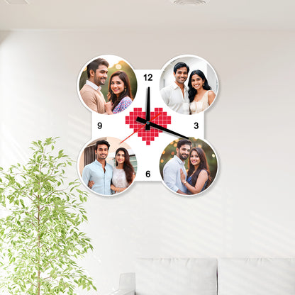 Custom acrylic photo wall clock – Buy stylish clock in different shapes and designs