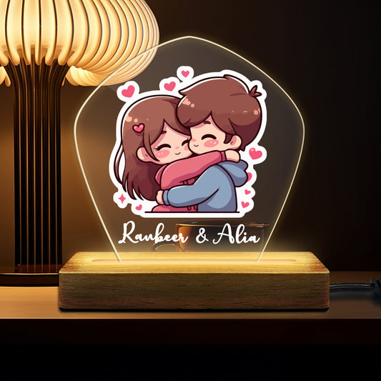 Buy Personalized LED Acrylic Lamp with Name and Text – Fashionury Home Décor Light