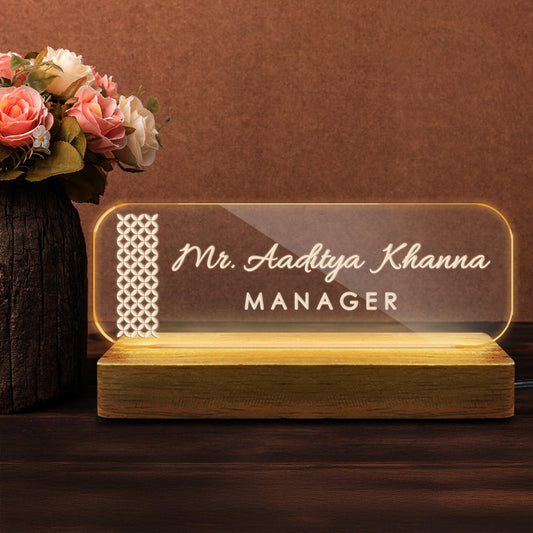 Buy Online From Fashionury LED Lamp With Customised Name Or Designation - Best Gift 