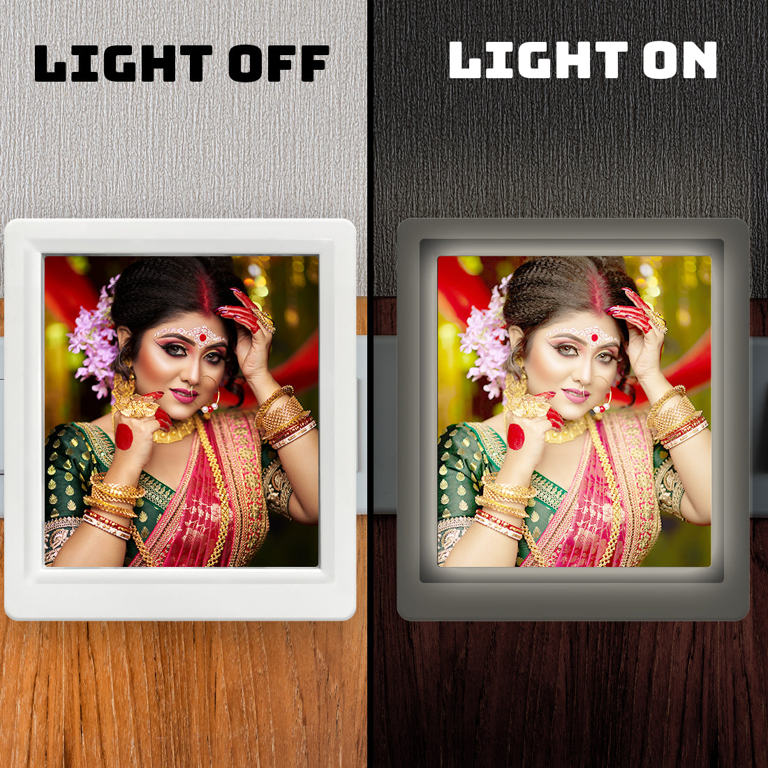Custom LED Photo Lamp – Plug & Glow with Your Picture