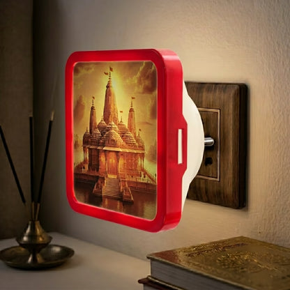 Ram Mandir Plug-In Acrylic LED Night Lamp