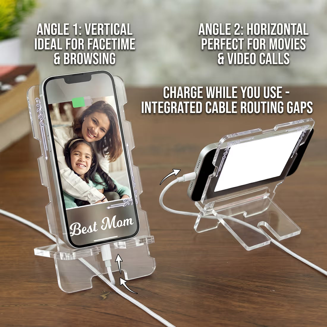Custom Acrylic Phone Stand with Photo | Fashionury