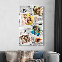 Acrylic Paper Effect Design Photo Frame – Portrait D16