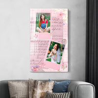 Acrylic Paper Effect Design Photo Frame – Portrait D30
