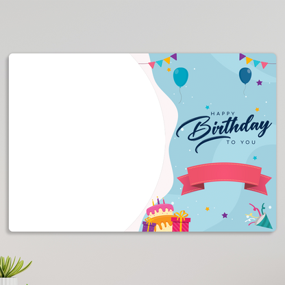 Acrylic Birthday Wall Photo Frame – Landscape D1