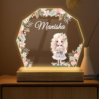 Personalized Name Hexa Acrylic LED Lamp