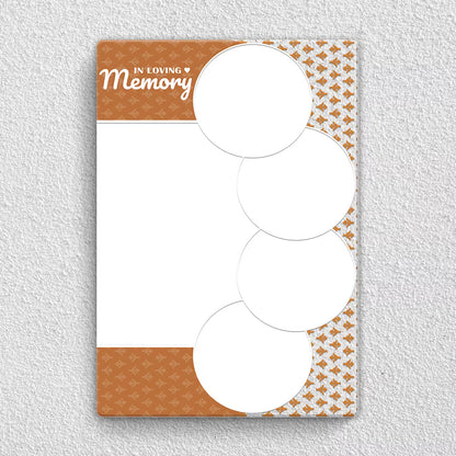 Preview of In Loving Memory couple acrylic wall frame with five photo collage and names