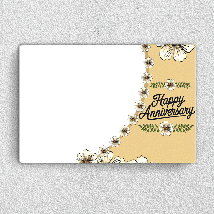Happy Anniversary Custom Photo Acrylic Wall Frame