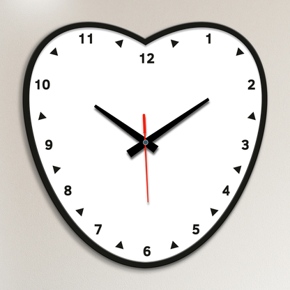 Acrylic Wall Clock- Ballon Heart