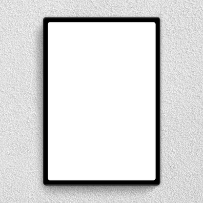 Acrylic Wall Photo Frame – Black Portrait