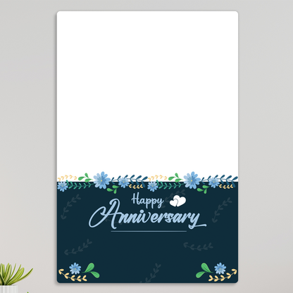 Acrylic Wall Anniversary Photo Frame – Portrait D2
