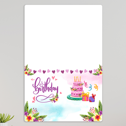 Acrylic Wall Photo Frame - Birthday Portarit D1