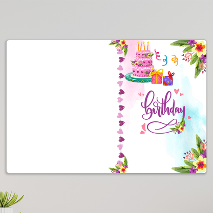 Acrylic Birthday Wall Photo Frame – Landscape D2