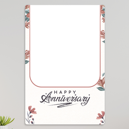 Acrylic Wall Anniversary Photo Frame – Portrait D1