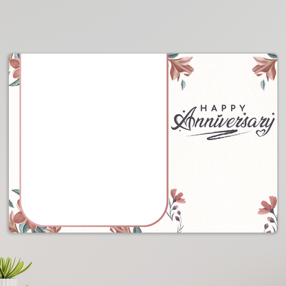 Acrylic Anniversary Wall Photo Frame – Landscape D1