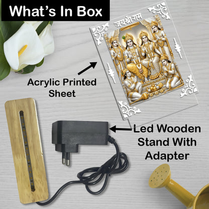 Ram Darbar Acrylic LED Table Lamp D2