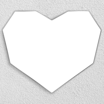 Preview of heart shape acrylic wall photo frame for Anniversary Couple Gift