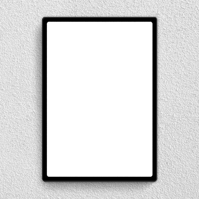 Preview of Black Portrait  Acrylic Wall Photo Frame With high Resolution UV Printing For decoration