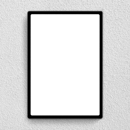 Preview of Black Portrait  Acrylic Wall Photo Frame With high Resolution UV Printing For decoration