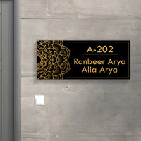Acrylic Name Plate- Royal Black