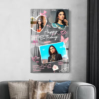 Acrylic Paper Effect Design Photo Frame – Portrait D1