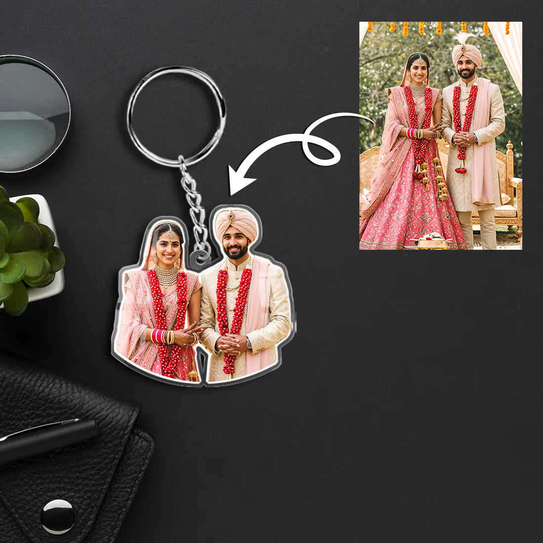 Buy Online Fashionury Keychain Acrylic Personalized Keychain Photo - Cut-Out