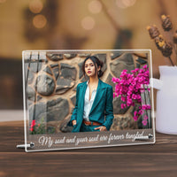 Acrylic Photo Frame – Text White (Landscape)