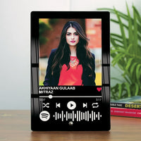 Acrylic Spotify Plaque – Black Frame (Portrait)