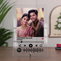 Acrylic Spotify Plaque – Text Black (Portrait)