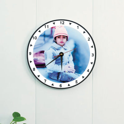 Acrylic Wall Clock- Black Circle