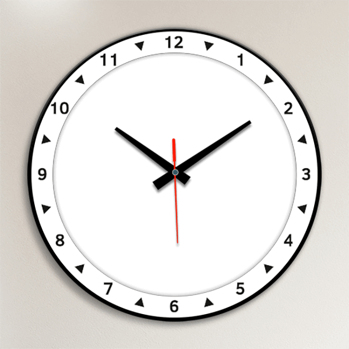 Buy Online Fashionury Clock Acrylic Wall Clock- Black Circle
