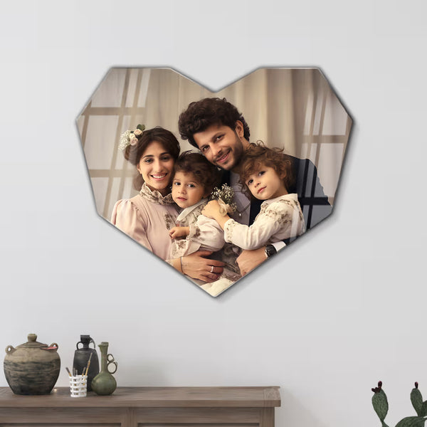 Acrylic Wall Photo Frame - Heart