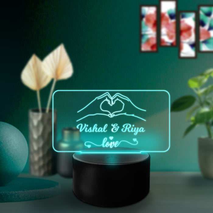 Buy Online Fashionury Custom Name Personalized RGB Acrylic Name LED Lamps
