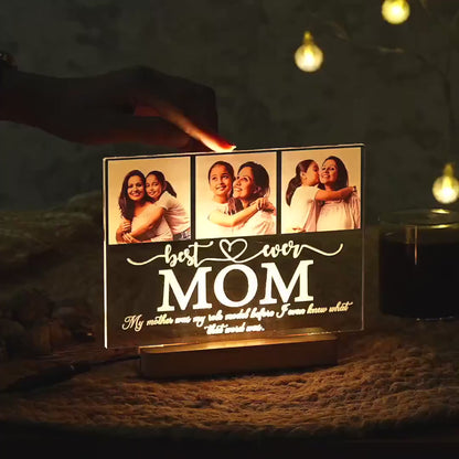 Best Ever Mom LED Acrylic Photo Frame | Fashionury