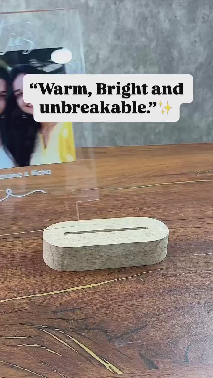 Showcase Video of Besties Acrylic Photo Frame