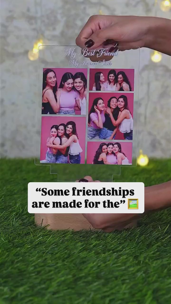 showcase video of My best friend photo frame