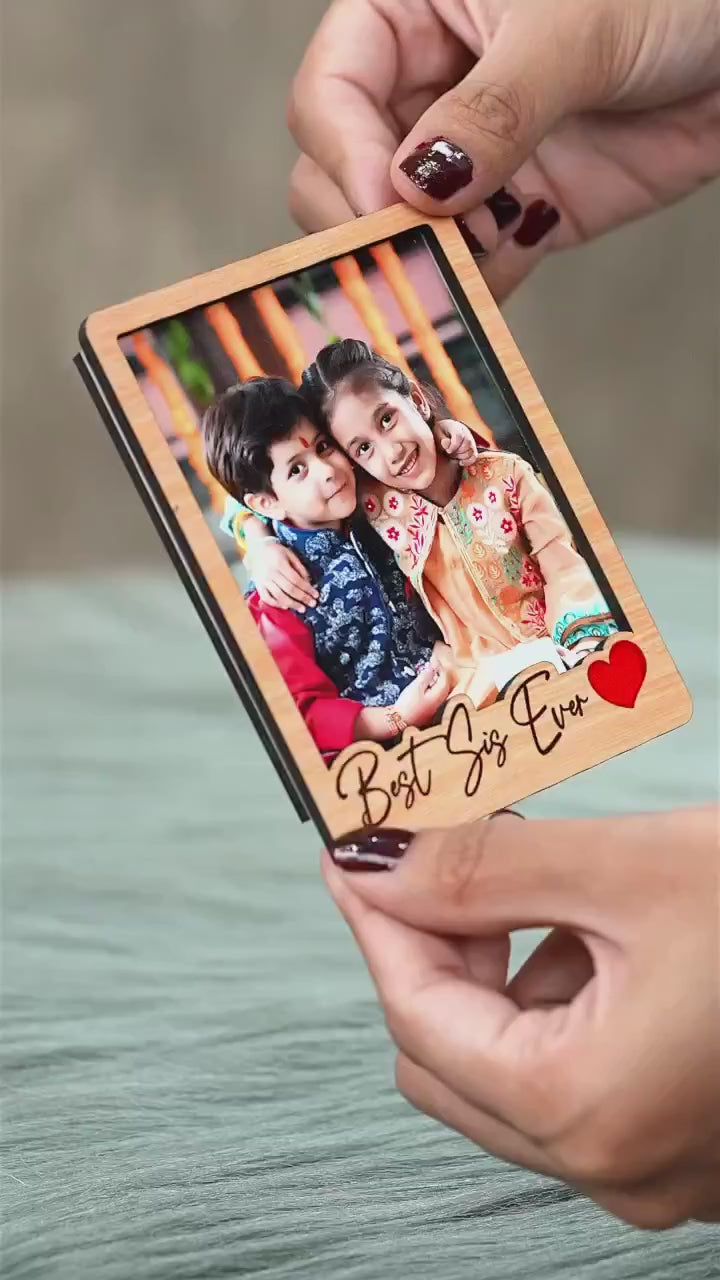 Showcase video of Best sis ever fridge magnet