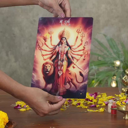 Maa Durga Acrylic Tabletop Photo Frame