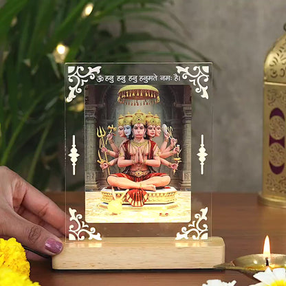 Panchmukhi Hunamaji Led Lamp With Wooden Base Showcase Video 